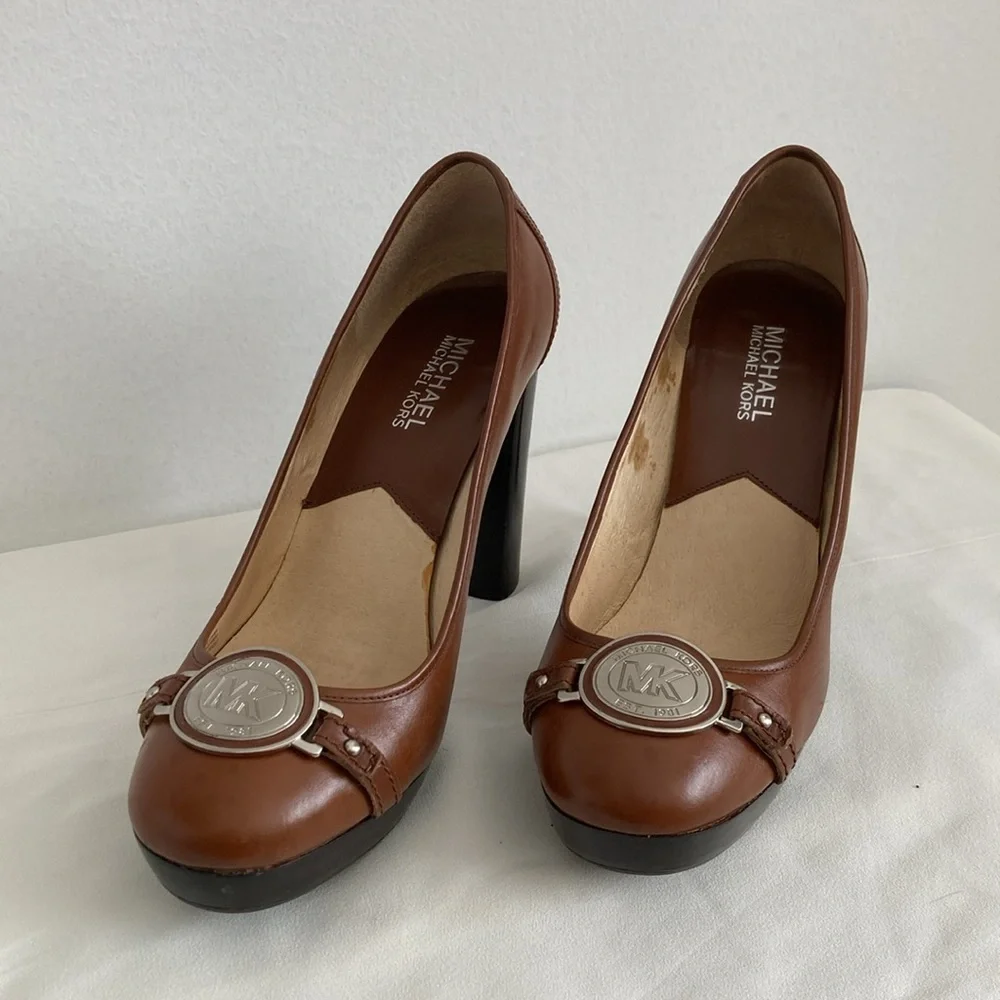 Michael Kors Shield Platform Heels - Picture 1 of 14